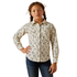 10062842 Ariat Girls' Rodeo Time Long Sleeve Western Snap Shirt - Bucking Horse Print