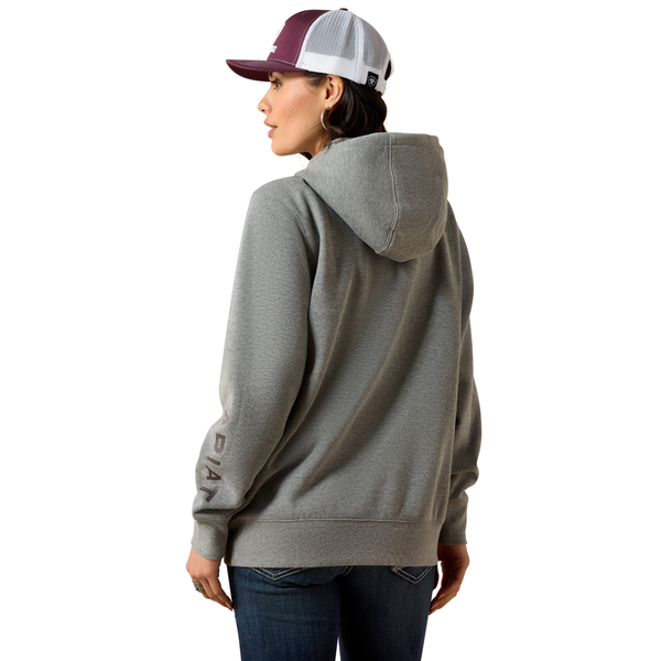 10063146 Ariat Women's Logo 2.0 Hoodie - Heather Grey