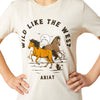 10063752 Ariat Girls' Wild Like the West Short Sleeve T-Shirt - Natural