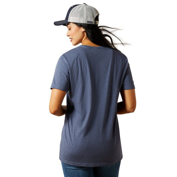 10063757 Ariat Women's Desert Night Short Sleeve T-Shirt - Chambray