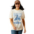 10063760 Ariat Women's Retro Block Poster Short Sleeve T-Shirt - White