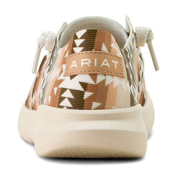 10063829 Ariat Women's Hilo Shoe - Natural Southwest Print