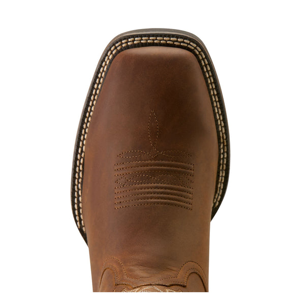 10063869 Ariat Men's Western Big Rig Cowboy Boot - Distressed Brown