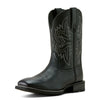 10063870 Ariat Men's Western Big Rig Cowboy Boot - Black Deertan