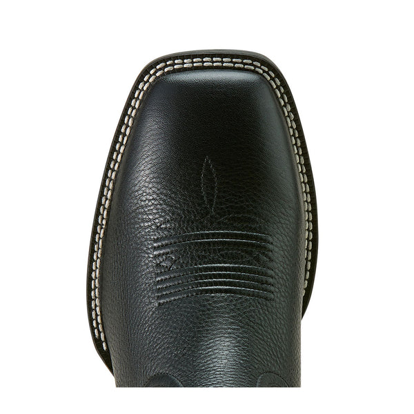 10063870 Ariat Men's Western Big Rig Cowboy Boot - Black Deertan