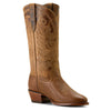 10063905 Ariat Women's Louella R Toe Western Boot - Pearl Brown