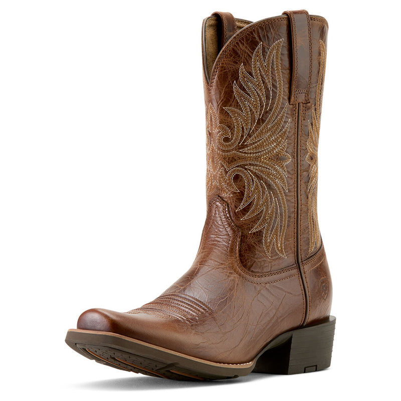 Ariat Men's Sport Narrow Cutter Toe Dark Tan Cowboy Boots 10063959