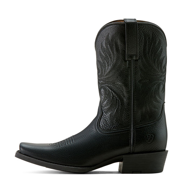 10063960 Ariat Men's Sport Narrow Cutter Toe Cowboy Boot - Black Deertan