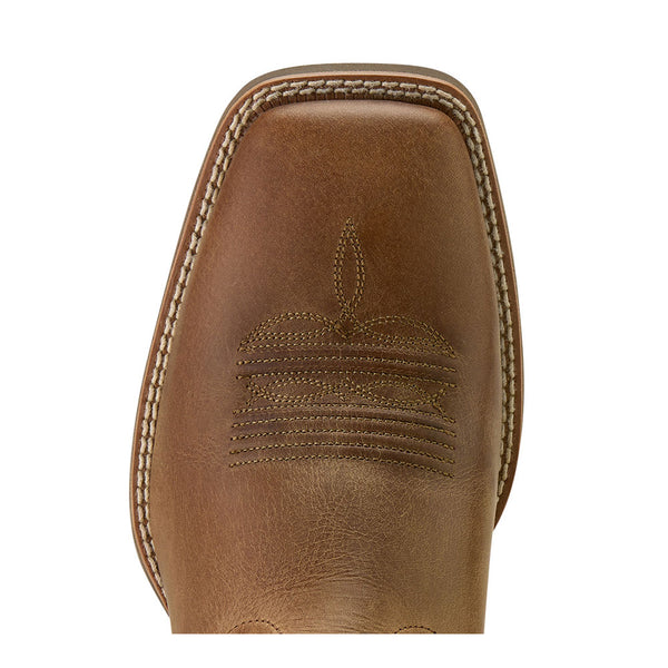 10064053 Ariat Men's Sport Steer Skull Wide Square Toe Cowboy Boot - Sandstorm