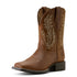10064074 Ariat Women's Round Up Filly Wide Square Toe Western Boot - Sorrel Crunch