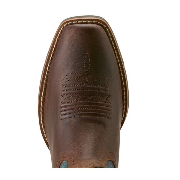 10064077 Ariat Women's Round Up Narrow Cutter Toe Western Boot - Sassy Brown