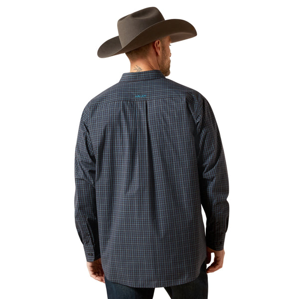 10065774 Ariat Men's Pro Series Toshi Classic Fit Long Sleeve Button Down Western Shirt - Black