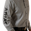 10065815 Ariat Men's Team Pablo Classic Fit Long Sleeve Button Down Shirt - White & Black
