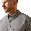 10065815 Ariat Men's Team Pablo Classic Fit Long Sleeve Button Down Shirt - White & Black
