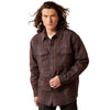 10065818 Ariat Men's Holbrook Retro Shirt Jacket - Brown Plaid