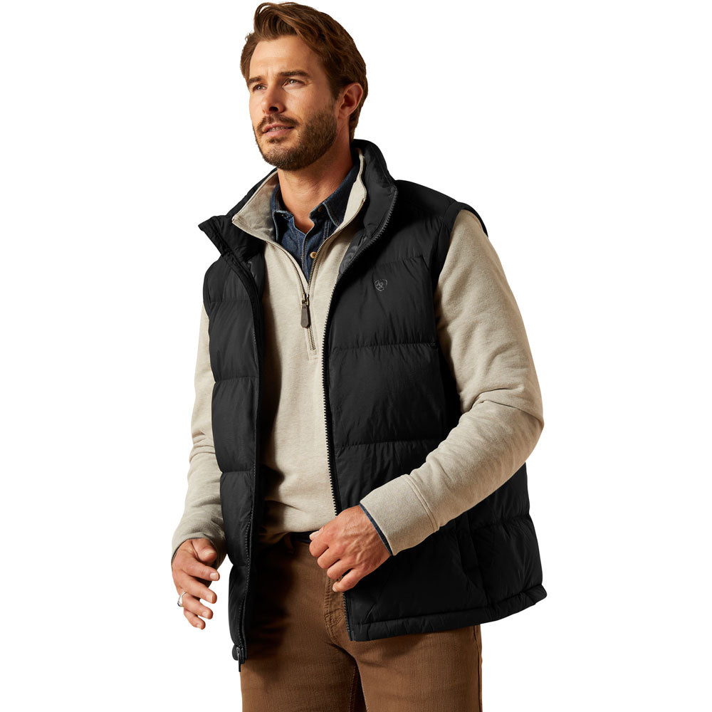 10065819 Ariat Men's Ultrapuff Down Vest - Black