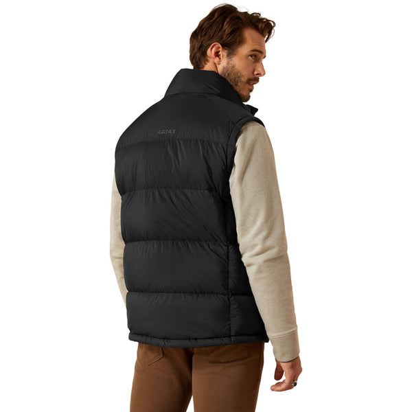 10065819 Ariat Men's Ultrapuff Down Vest - Black
