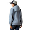 10065828 Ariat Women's Logo 2.0 Hoodie - Vintage Indigo Heather