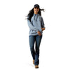10065828 Ariat Women's Logo 2.0 Hoodie - Vintage Indigo Heather