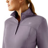 10065833 Ariat Women's Lowell 3.0 1/4 Zip Long Sleeve Baselayer - Purple Ash
