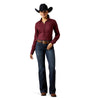10065841 Ariat Women's Team Kirby Stretch Long Sleeve Button Up Shirt - Port Royal Stripe