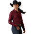 10065841 Ariat Women's Team Kirby Stretch Long Sleeve Button Up Shirt - Port Royal Stripe