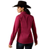 10065844 Ariat Women's Kirby Stretch Long Sleeve Button Shirt - Beaujolais
