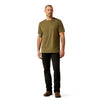 10065888 Ariat Men's Ropers Seal Short Sleeve T-Shirt - Military Heather