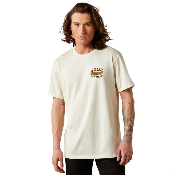 10065901 Ariat Men's Pulp Western Short Sleeve T-Shirt - Turtledove