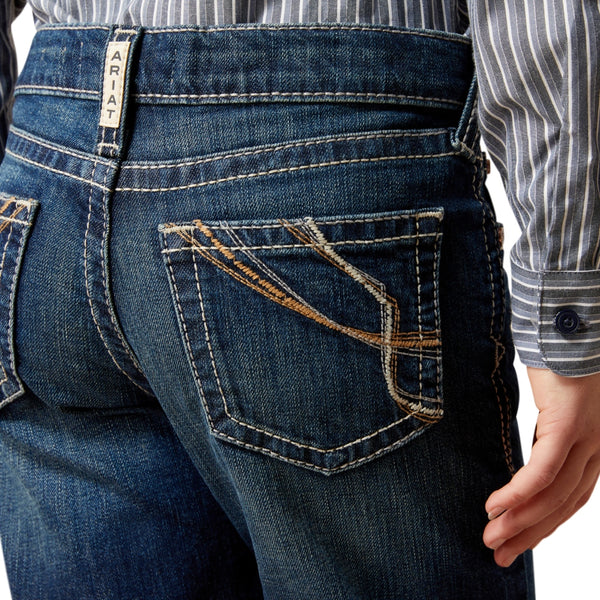 10065916 Ariat Girl's Andrea Trouser Jean - Pacific