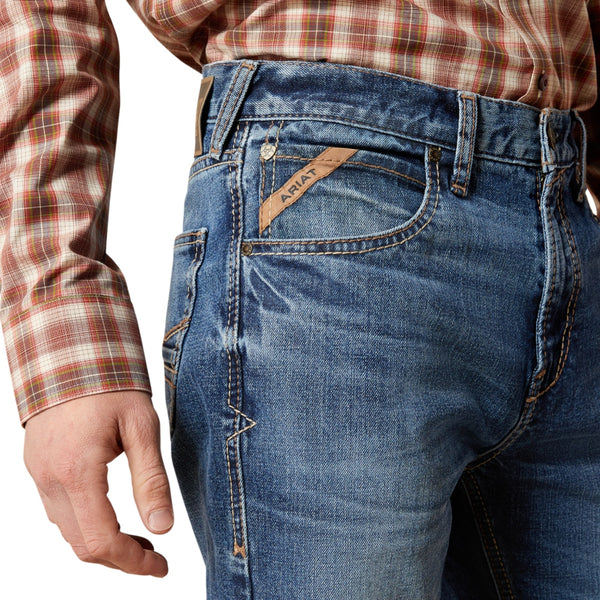 10065923 Ariat Men's M7 Slim Rebel Classic Rise Straight Leg Jeans - Livermore