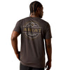 10070343 Ariat Men's Southwest Wooden Reticle Classic Fit Short Sleeve T-Shirt - Vintage Black