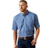 10071017 Ariat Men's Wrinkle Free Case Classic Fit Short Sleeve Buttondown Shirt - Ensign Blue Geo Print
