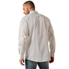 10071021 Ariat Men's Wrinkle Free Anthony Classic Fit Snap Shirt - White Medallion Print