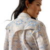 10071065 Ariat Women's Western VentTEK Long Sleeve Snap Shirt - Turtledove Faded Southwest Print