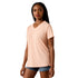 10071124 Ariat Women's Compass V-Neck Short Sleeve T-Shirt - Peach Amber