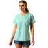 10071125 Ariat Women's Compass V-Neck Short Sleeve T-Shirt - Holiday Heather