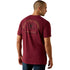 10071158 Ariat Men Shell Game Classic Fit Short Sleeve T-Shirt - Maroon Banner