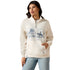 10071161 Ariat Women's Traveler 1/2 Zip Sweatshirt - Sea Salt