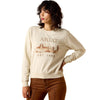 10071166 Ariat Women's Essential Crew Long Sleeve Sweatshirt - Summer Sand