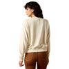 10071166 Ariat Women's Essential Crew Long Sleeve Sweatshirt - Summer Sand