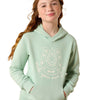 10071170 Ariat Girls' Make Your Own Luck Hoodie - Silt Green