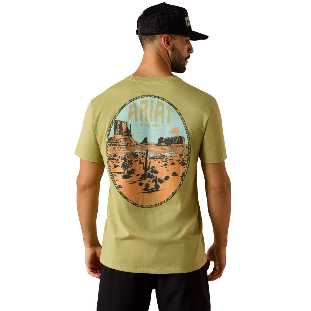 10071188 Ariat Men's Horse Without Name Classic Fit Short Sleeve T-Shirt - Tent Green