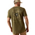 10071191 Ariat Men's Snake Classic Fit Short Sleeve T-Shirt - Four Leaf Clover
