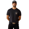 10071195 Ariat Men's American Bison Classic Fit Short Sleeve T-Shirt - Charcoal Heather