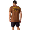 10071197 Ariat Men's BBQ Smoke Classic Fit Short Sleeve T-Shirt - Soft Silt