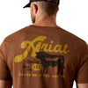 10071197 Ariat Men's BBQ Smoke Classic Fit Short Sleeve T-Shirt - Soft Silt