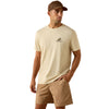 10071199 Ariat Men's Ride Em Cowboy Classic Fit Short Sleeve T-Shirt - Natural