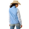 10071239 Ariat Women's Logo Softshell Carry Conceal Vest - Ashleigh Blue Heather