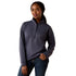 10071261 Ariat Women's Breeze Logo 1/2 Zip Sweatshirt - Ombre Blue